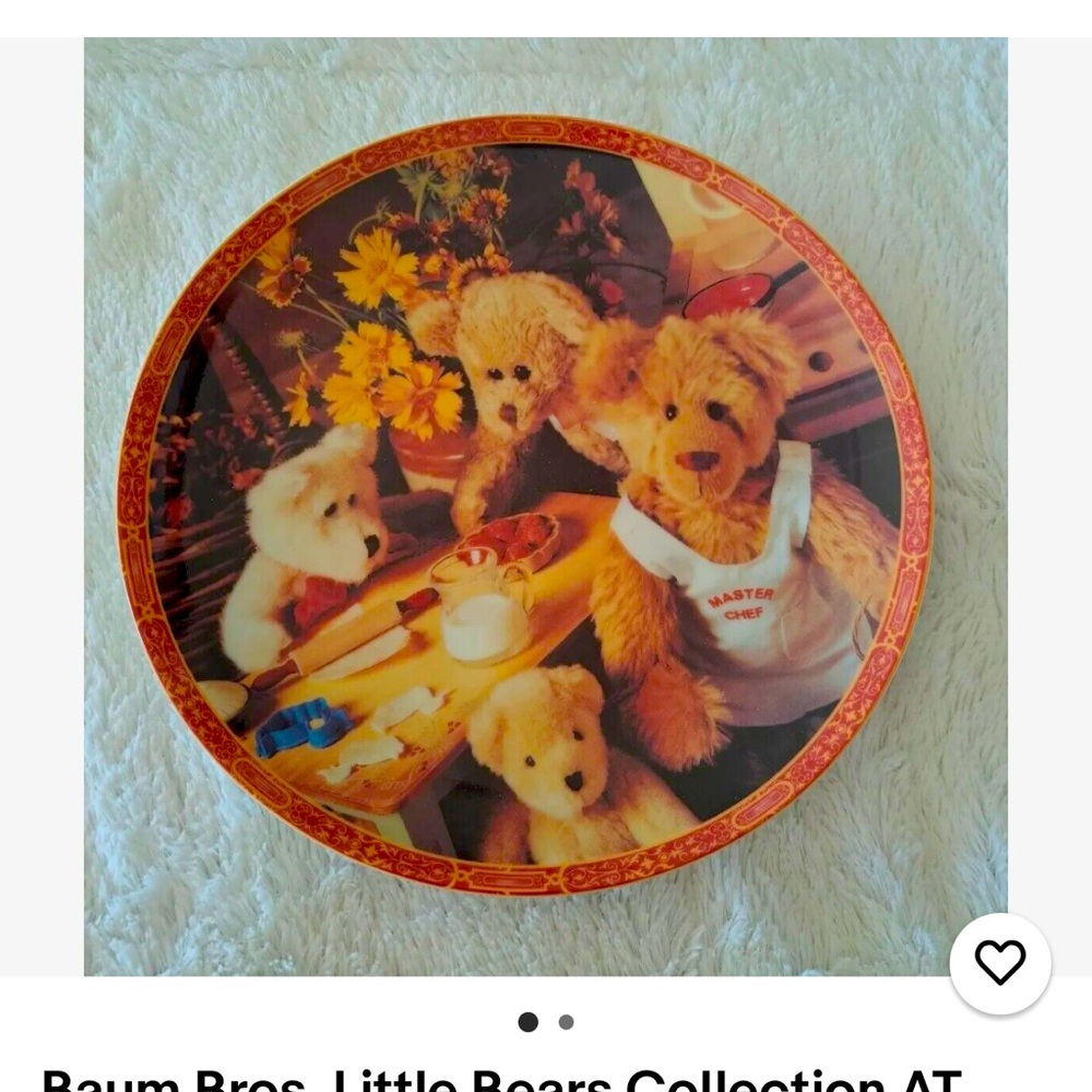 Adorable Little Bears Master Chef Plate!